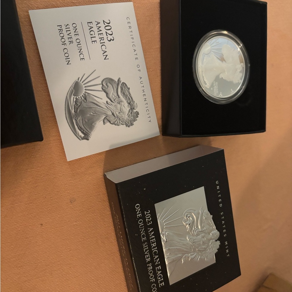 (1) 2023 Silver American Eagle One Dollar Proof Coin w/Box - Picture 5 of 5